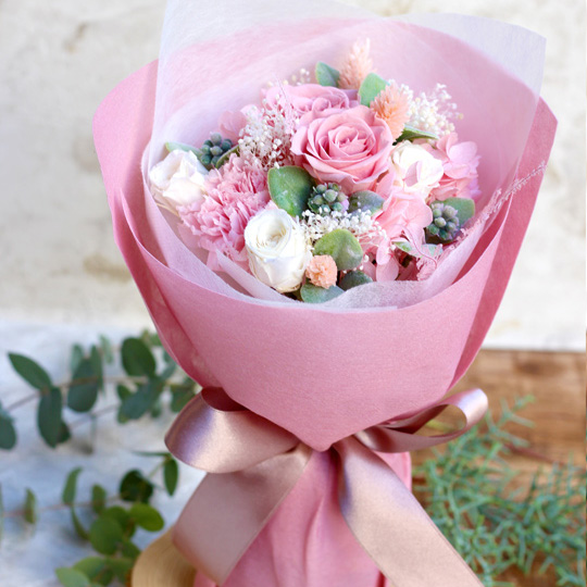 good luckブーケ(ピンク) /花束プリザーブドフラワー【送料無料】