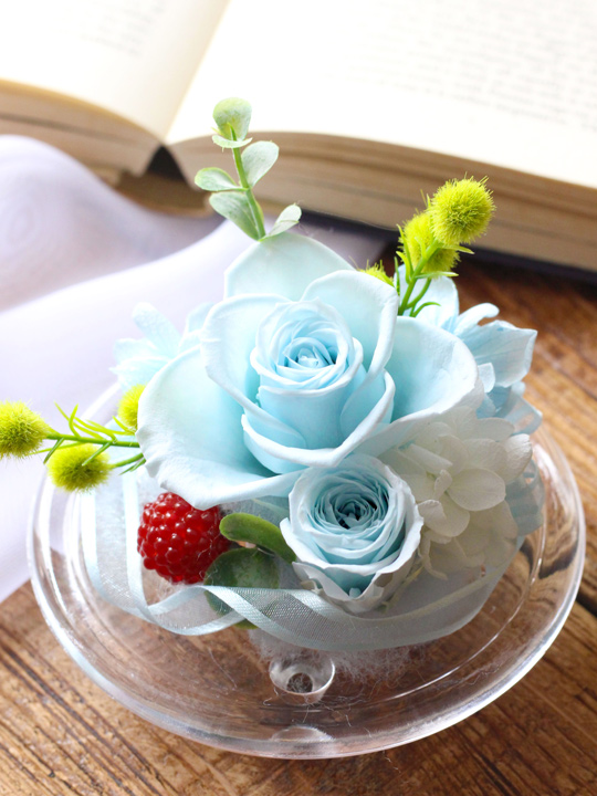 ガラスドーム ベビーブルー プリザーブドフラワー 送料無料 プリザーブドフラワーの通販はフルールドゥマカロン ガラスドーム ベビーブルー プリザーブドフラワー 送料無料 プリザーブドフラワーの通販はフルールドゥマカロン