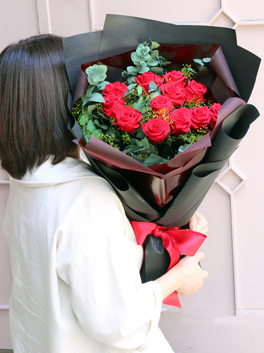 プリザーブドフラワー 花束 赤バラ プロポーズ 彼女 妻 記念日 ブーケ プレゼント