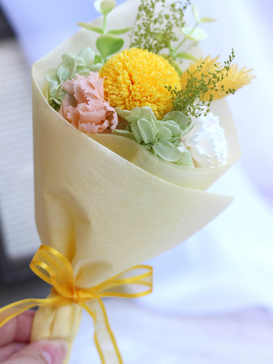 プリザーブドフラワー 花束 菊 お供え花 小さい おすすめ 人気